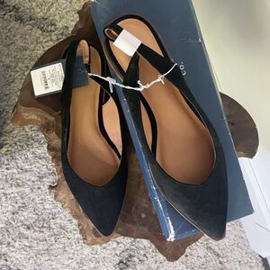 NWT Universal Thread Frida Slingback flats, black, size 8
